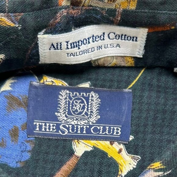 The Suit Club Cotton Large Men Fishing Outdoor Button Down Casual - Picture 4 of 5